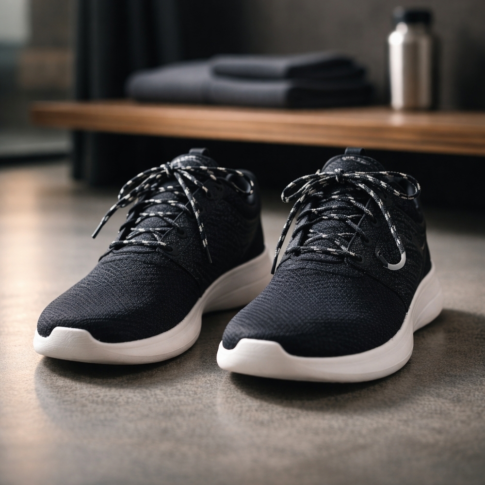 Nike Roshe One Women's Sneakers in Black & White. Size 7.5 Good Condition - Picture 2 of 16